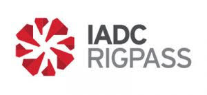 IADC RigPass logo featuring a distinctive design representing safety and training in the drilling industry.