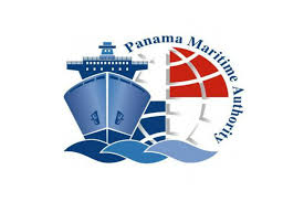Logo of the Panama Maritime Authority, featuring maritime symbols and the national colors of Panama, representing maritime governance.